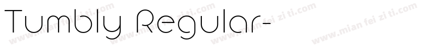 Tumbly Regular字体转换
